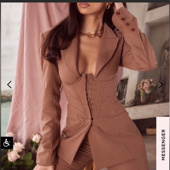 House of CB Jackets & Blazers - House of Cb Makani mocha blazer
